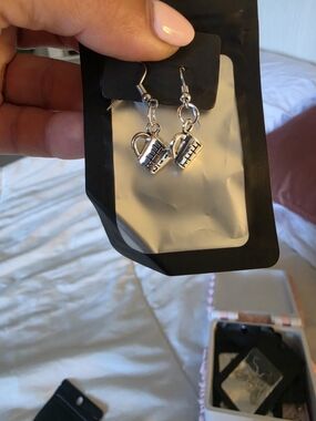 Silver Measuring Cup Dangle Earrings - Women Accessories